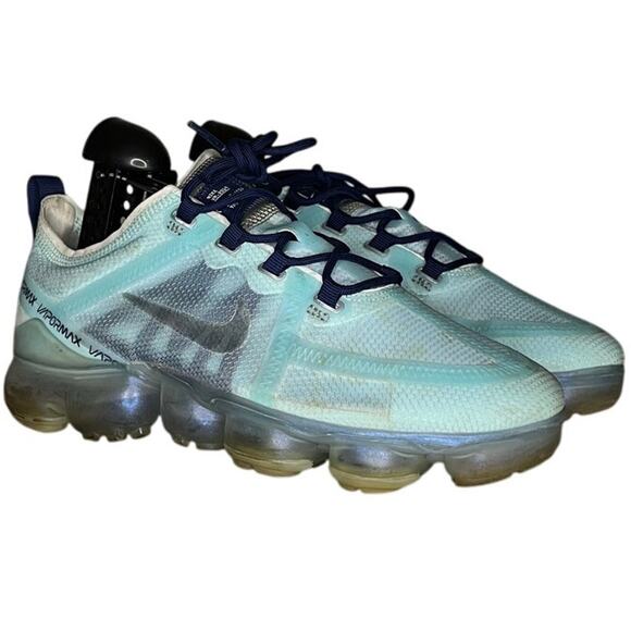 Womens Nike Air VaporMax 2019 AR6632-300 Athletic Sneaker Size 8.5 Blue Running - Picture 3 of 6
